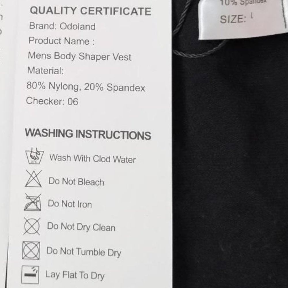 ODOLAND Shapewear Tank Top Size Large - Picture 11 of 13